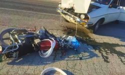 Develi'de otomobil ve motosiklet çarpıştı: 1 yaralı