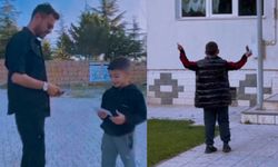 Kayseri'de Bayram Namazı sonrasında çocuklara sürpriz!