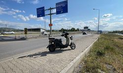 Tır elektrikli motosiklete çarptı! 1 ağır yaralı