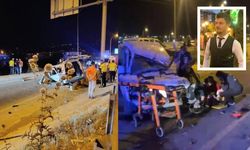 Hafif ticari araç bariyere çarptı: 1 ölü, 1 yaralı