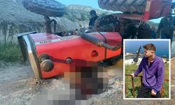 Devrilen traktörün altında kalan 18 yaşındaki genç hayatını kaybetti