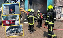 Kayseri OSB'deki yangın için rüzgar olup uçtular!