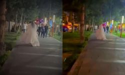 Sosyal medya bu görüntüleri konuşuyor! Kayseri'de gelin düğünden kaçtı