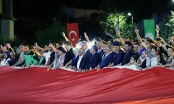 Talas'ta tarihi an: Türkiye'nin en büyük Türk bayrağı açıldı!