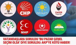 Vatandaşlara soruldu 'Bu Pazar Genel Seçim olsa' diye soruldu: AKP'ye kötü haber!