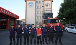 Kayseri Büyükşehir orman yangınına müdahale için yola çıktı
