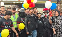 Motorcular, kanserli çocukların yüzünü balonlarla güldürdü!