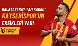 Galatasaray tam kadro! Kayserispor’un eksikleri var!