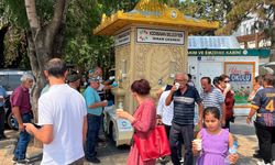 Yaz sıcağında serinleten hizmet! Kayseri'de İkram Çeşmesi'ne yoğun ilgi