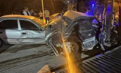 Park halindeki araca çarpan 20 yaşındaki sürücü yaralandı!