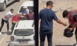 Sokak ortasında akıl almaz şiddet! Kuryeye tekme tokat saldırdılar