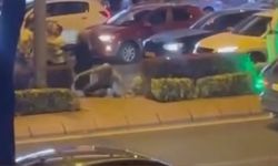 Melikgazi Alpaslan Mahallesi'nde yaya ile araç sürücüsü arasında kavga!