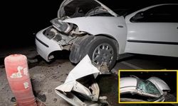 OSB'de can pazarı! Otomobil tıra çarptı