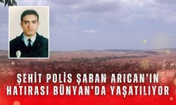 Şehit Polis Şaban Arıcan’ın hatırası Bünyan’da yaşatılıyor