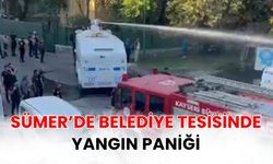 Sümer’de belediye tesisinde yangın paniği