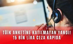 TÜİK anketine katılmayan yandı! 15 bin Lira ceza kapıda