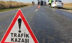 Pozantı yolunda feci kaza! Saman yüklü tır devrildi