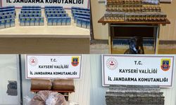 Kayseri'de jandarma ekiplerince 275 kilo kaçak tütün ele geçirildi