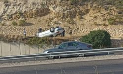 Kayseri yolunda araç takla attı: 1 yaralı
