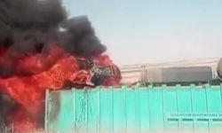 Kayseri’de film sahnesi gibi kaza: Yanan tırdan işte böyle kurtuldu!