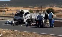 Minibüs ile kamyonetin çarpıştığı kazada 2 kişi yaralandı!