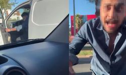 Kahramanmaraş'ta trafik magandası camı yumruklayarak kırdı