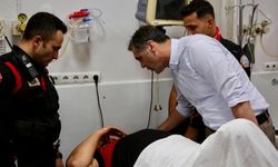 Emniyet Müdürü Atanur Aydın yaralı polisleri ziyaret etti