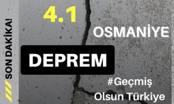 Osmaniye Sumbas’ta 4.1 büyüklüğünde deprem!