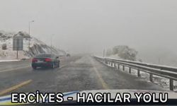 Kayseri’de yola çıkacaklar dikkat! Emniyetten uyarı geldi: Erciyes yolunda kar yağışı etkili