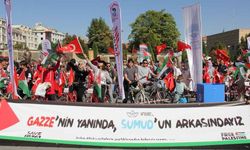 Kayseri’de bisikletliler Filistin için pedal çevirdi: “Sumud İçin Pedallıyoruz!”