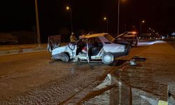 Konya'da tır ile otomobil çarpıştı: 2 yaralı