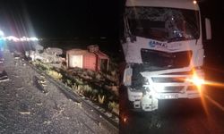 Konya’da Tır traktöre çarptı: 1 yaralı