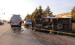 Yakıt tankerine çarpan kamyonetin sürücüsü feci şekilde can verdi!