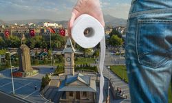 Kayseri'de AVM'de tuvalet kağıdı kullanıyorsanız dikkat!