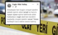 Eşini katlettiğini sosyal medya hesabından itiraf etti!