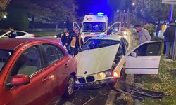 Zincirleme kaza: 5 araç birbirine girdi!