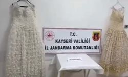 Kayseri'de gelinliğe işlenmiş metamfetamin yakalandı!