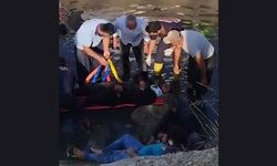 Motosiklet sulama kanalına düştü: 2 yaralı