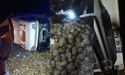 Yozgat'ta pancar yüklü tır devrildi! Tırın sürücüsü hayatını kaybetti