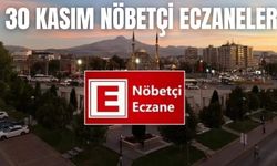 Kayseri'de bugün 30 Kasım Pazar açık olan nöbetçi eczaneler
