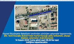 Kayseri Büyükşehir Belediyesi açıkladı: O yol kapalı olacak