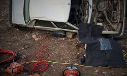 Araziye uçan otomobilden acı manzara: Sürücü hayatını kaybetti