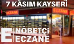 7 Kasım Nöbetçi Eczaneler