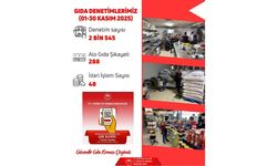 Kayseri’de Kasım ayında 2 Bin 545 gıda denetimi yapıldı