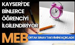 Kayseri’de binlerce öğrenciyi ilgilendiriyor: MEB ortak sınav takvimini açıkladı!