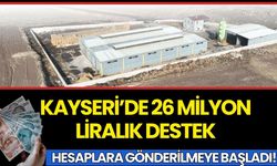 Kayseri’de 26 milyon liralık destek hesaplara gönderilmeye başladı!