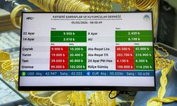 Kayseri’de Altın Fiyatları Yeni Yıla Yükselişle Başladı
