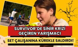 Survivor'da sinir krizi geçiren yarışmacı set çalışanına kürekle saldırdı!