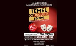 Talas’ta ücretsiz oyunculuk eğitimi fırsatı