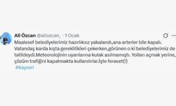 Kayseri’de Yollar Kapanınca, Yeniden Refah Partisi Kayseri İl Başkanı Ali Özcan belediyeleri eleştirdi